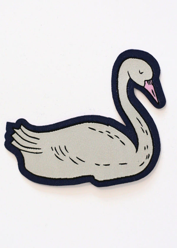 Swan Embroidery Patch