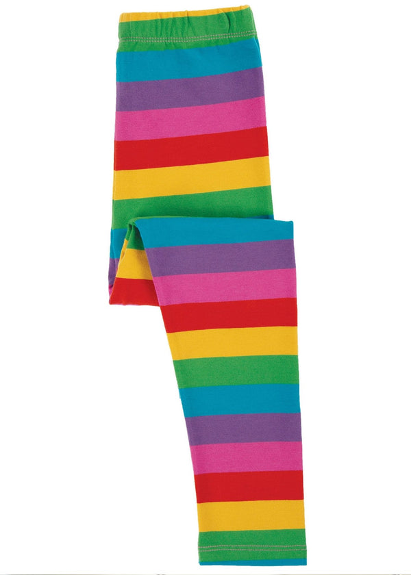 Libby Striped Leggings- Foxglove Rainbow Stripe