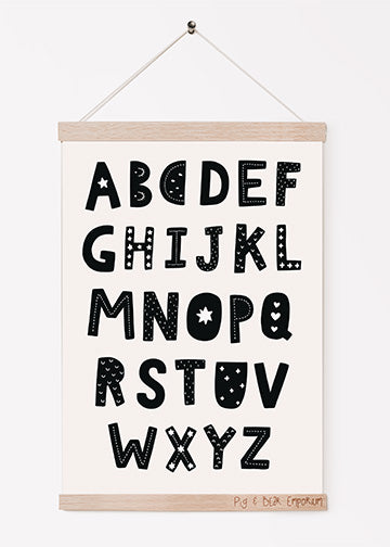 Scandinavian Style Alphabet Print