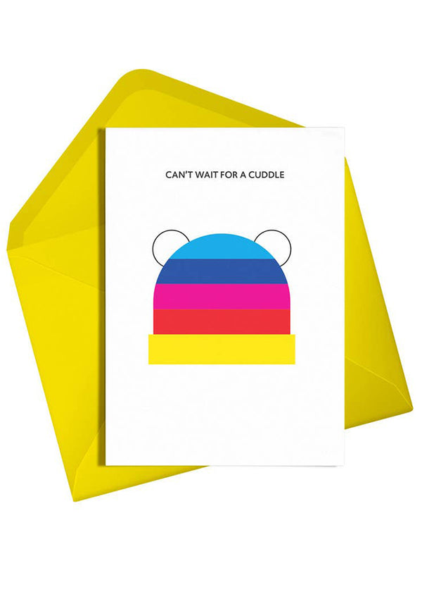 Can't Wait For A  Cuddle Card | New Baby Card | Rainbow Card