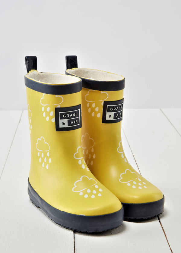 Kids Yellow Colour-Revealing Wellies