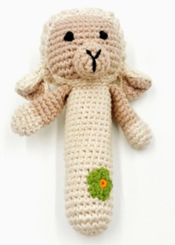 Baby Toy Stick Rattle Lamb