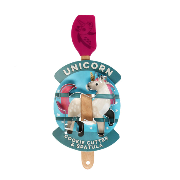 Cookie cutter & mini spatula - Unicorn