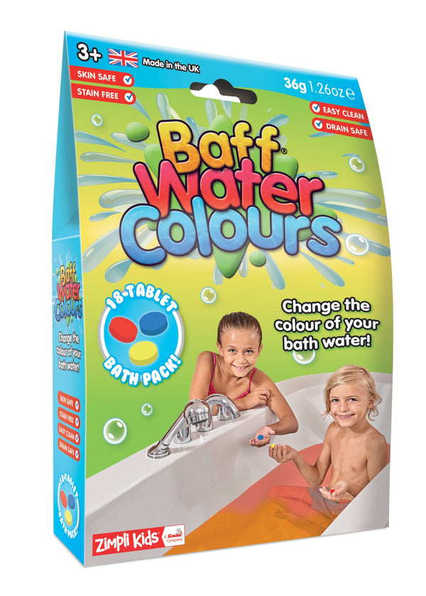 Baff Water Colours 6 x 3 Pack - Colour Changing Bath Tablets