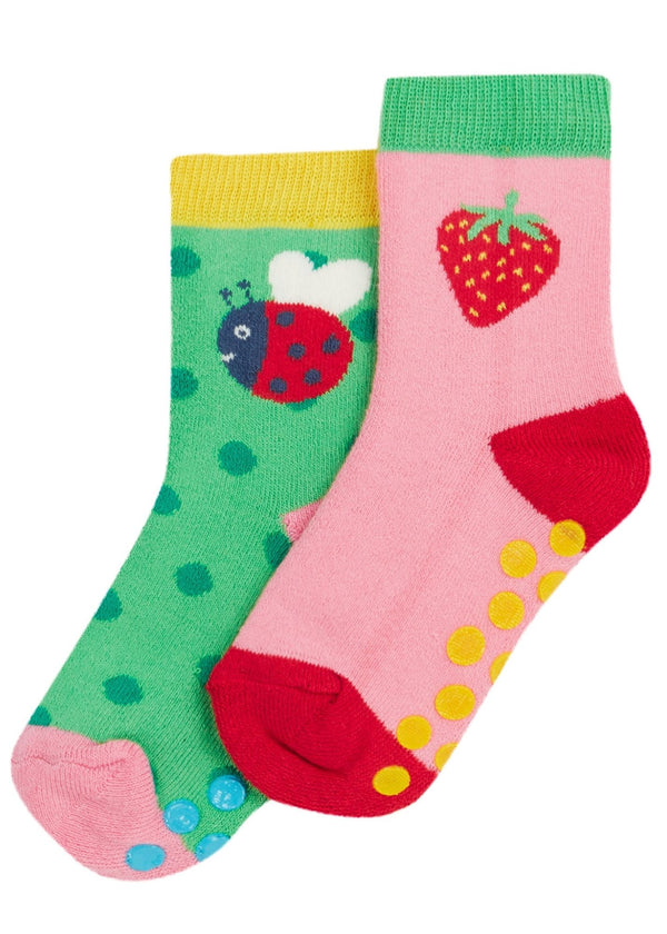 Grippy Socks 2 Pack: STRAWBERRY MULTIPACK