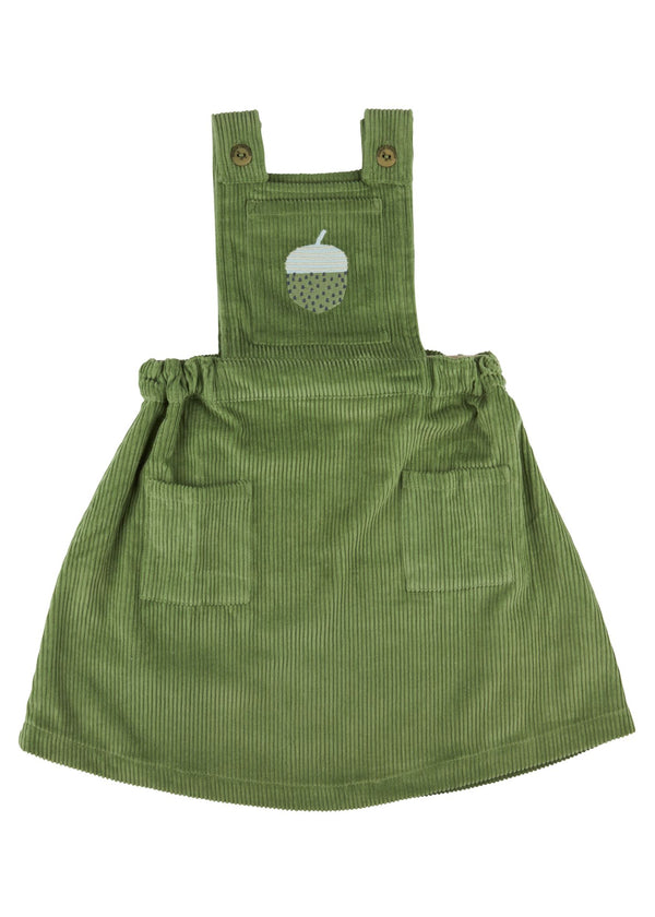 Pinafore Dress- Green