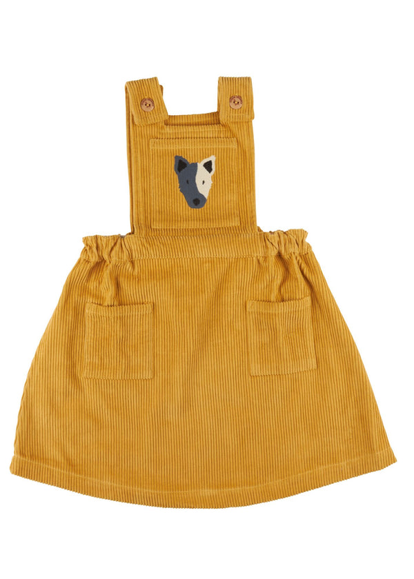 Pinafore Dress- Mustard