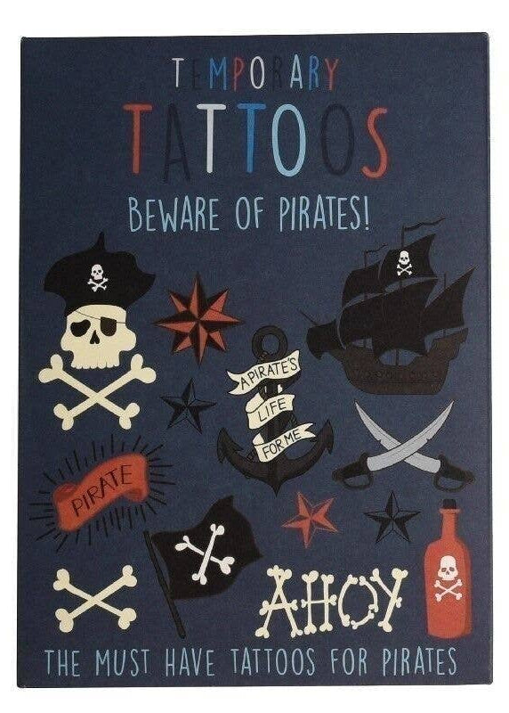 Temporary Tattoos - Beware of The Pirates