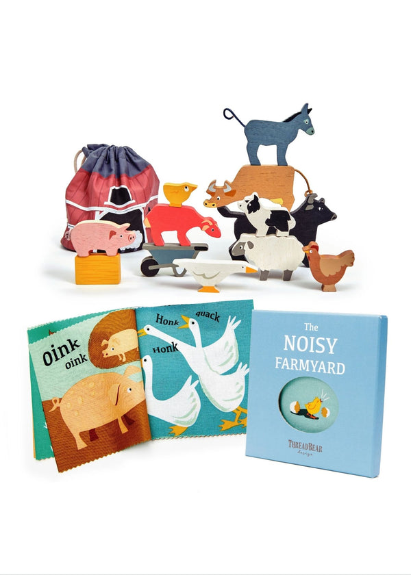 Farmyard Stacker & Farmyard Rag Book Bundle