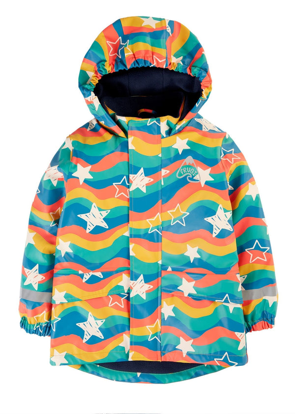 Printed Puddle Buster Coat- Wavy Stars