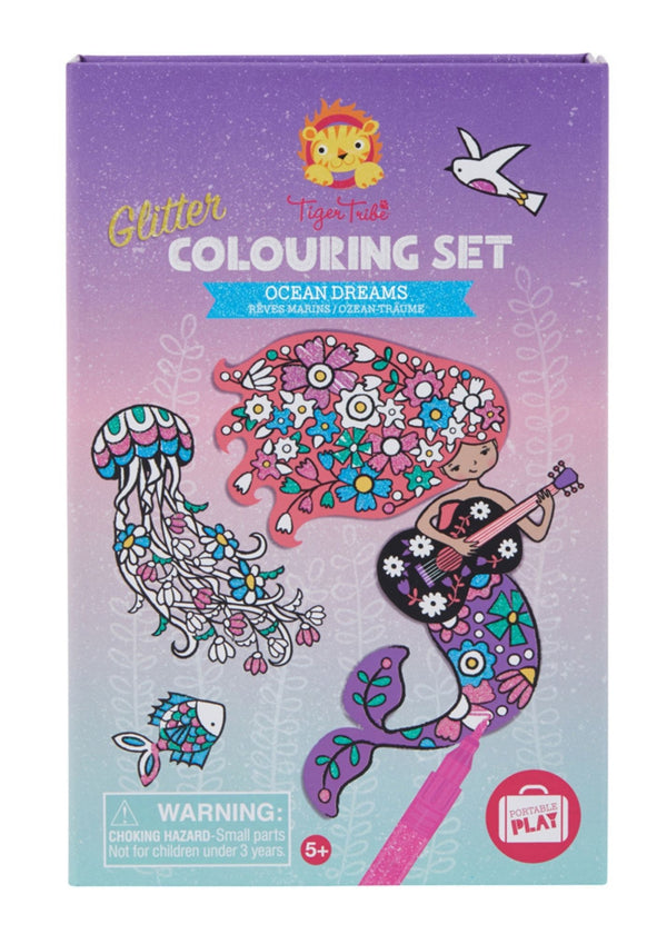 Glitter Colouring Set - Ocean Dreams