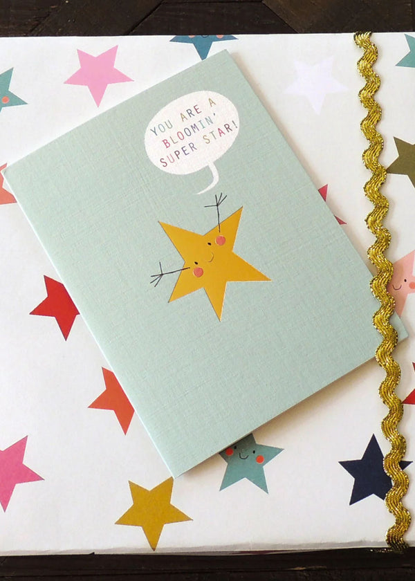 Mini Gold Foiled Super Star Card