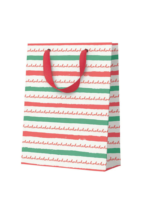 Ho Ho Ho Stripe Small Gift Bag
