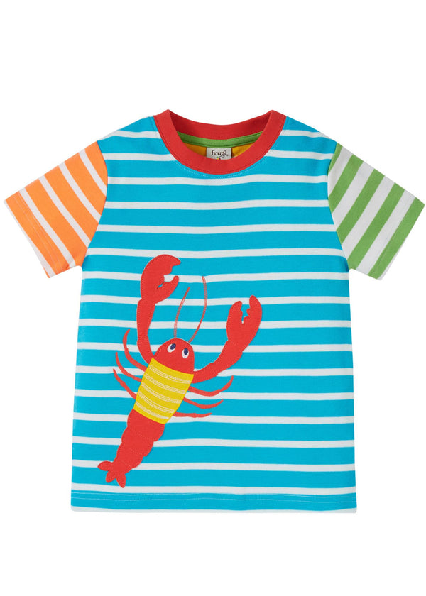Hotchpotch Applique T-shirt- Hotchpotch/Lobster