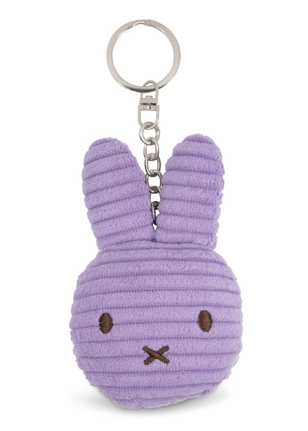 Miffy Flat Keyring Corduroy ECO Lilac 10cm