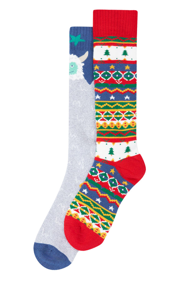 Brilliant Boot Socks 2 Pack- Yeti Multipack