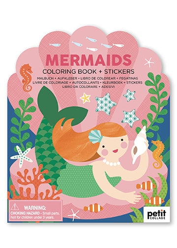 Mermaids Colouring Book with Stickers