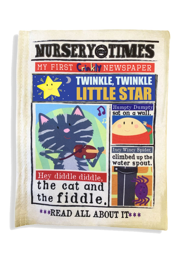 Nursery Times Crinkly Newspaper - Hey diddle diddle