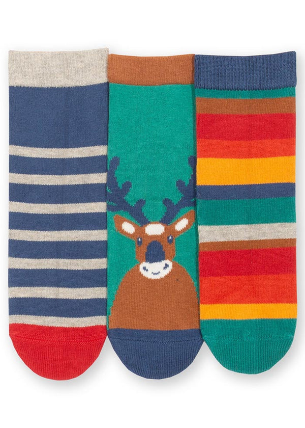 Reindeer socks (GOTS)