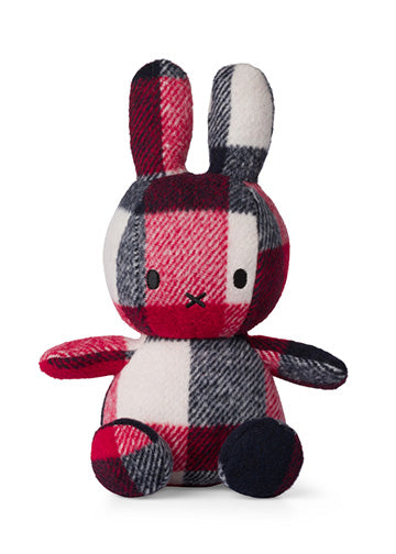 Miffy Blue and Red Check - 23cm - 9"
