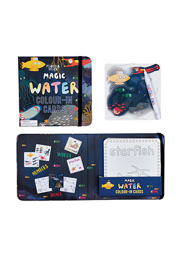MAGIC COLOUR CHANGING WATER CARDS - DEEP SEA