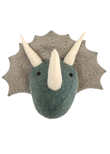 Blue Triceratops Head - Mini