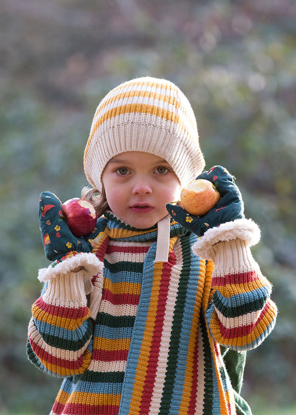 From One To Another Rainbow Striped Snuggly Knitted Jumper