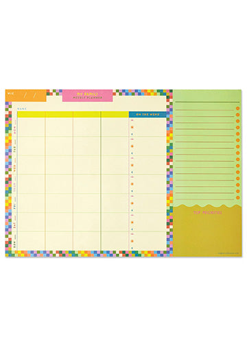 Family Weekly Planner and Tear Off List