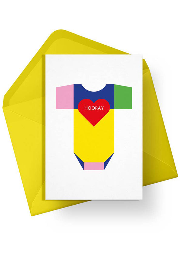 Hooray New Baby Card | Colourful Gender-neutral | Inclusive