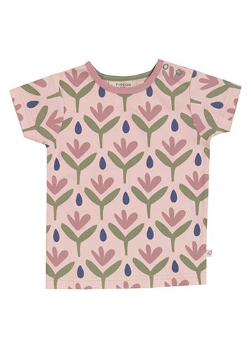 Short Sleeve T-Shirt- Floral Pink